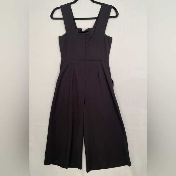 Venus Jumpsuit Women’s S Black Lace Up Corset Lace Wide Leg Sleeveless Cropped - Picture 6 of 15